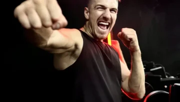 Charles Denis en combat de savate boxe française