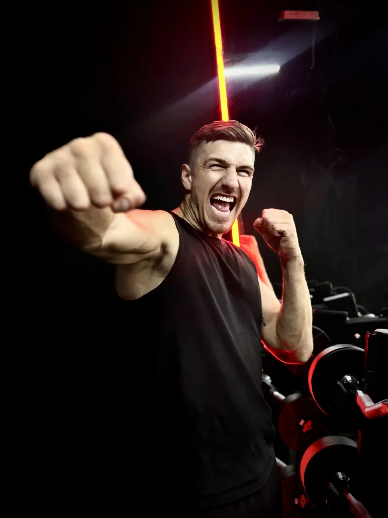 Charles Denis en combat de savate boxe française